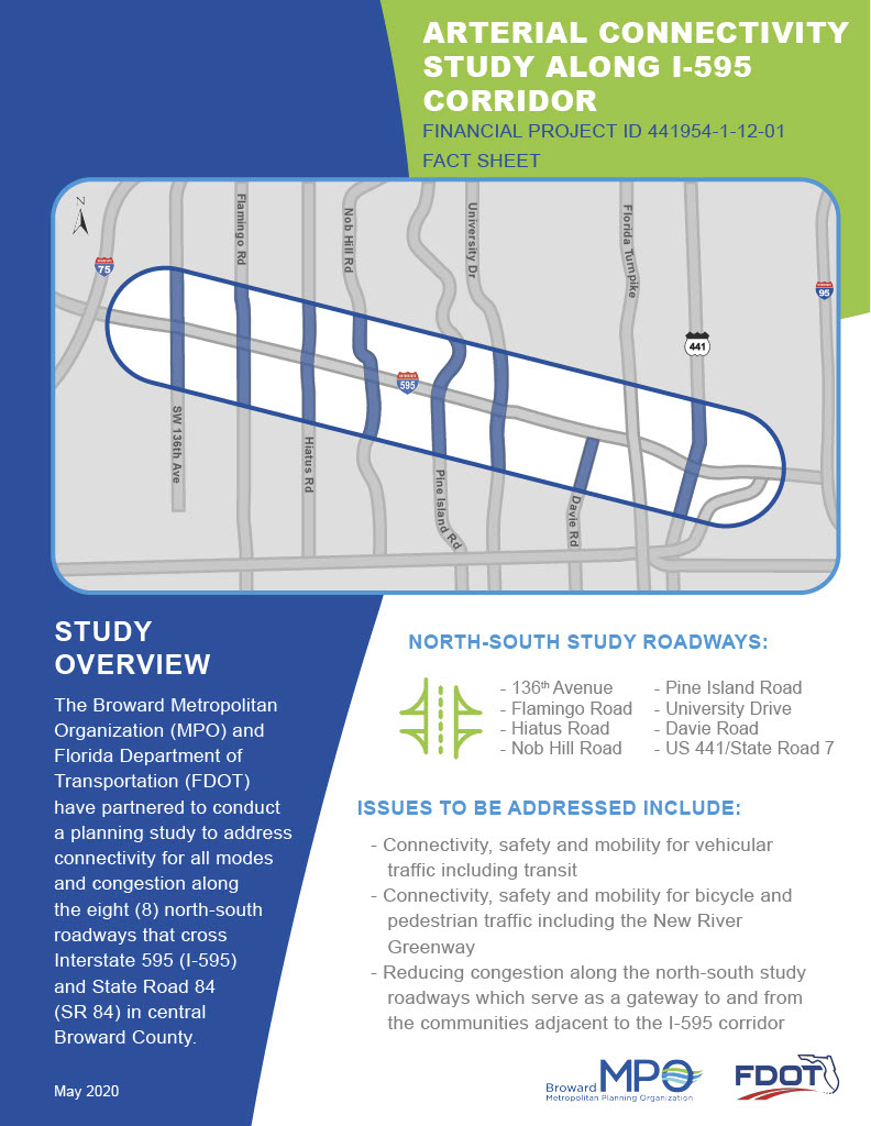 Arterial Connectivity Study Along I 595 Factsheet 05 14 201024 1