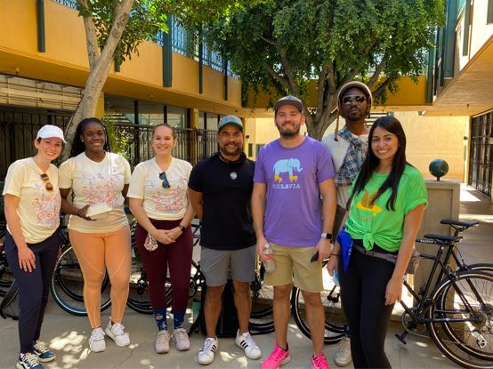 Broward MPO staff and Ciclavia staff at the Ciclavia event