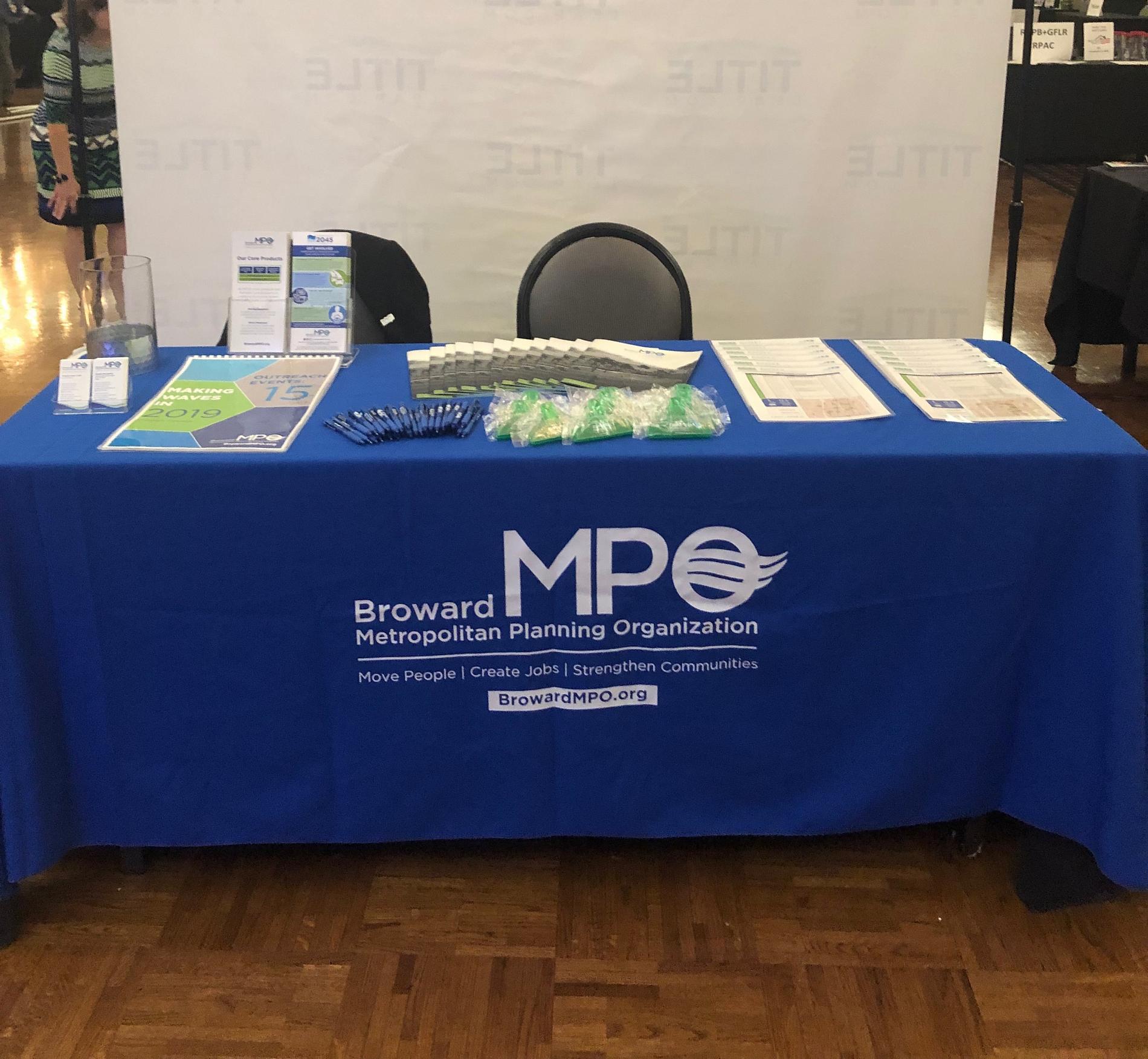 Broward MPO Booth display